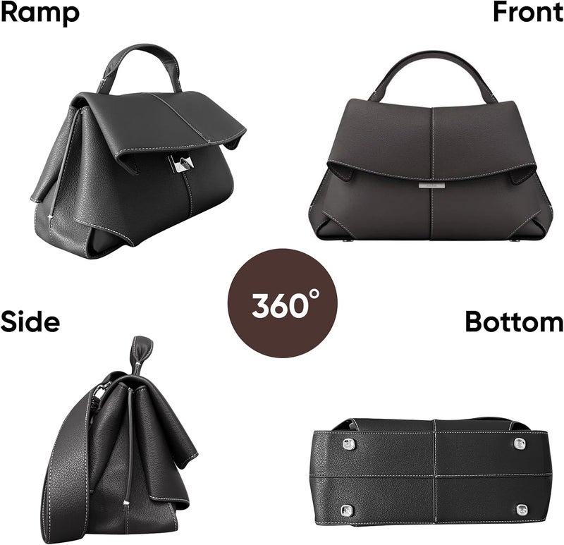 Gaeul Luxury Handbags for Women Leather Satchel & Top-Handle Designer Bags - Image 5